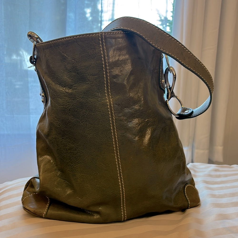Green Italian Leather purse